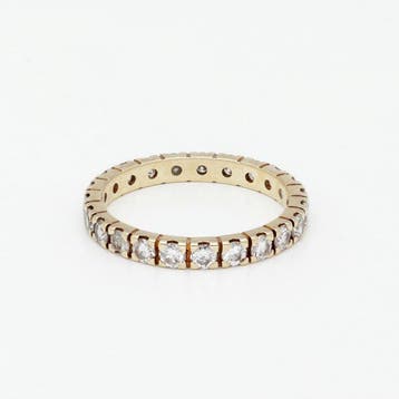 Ring - 14 karaat Geel goud Diamant (Natuurlijk), Nieuw
