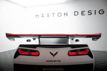 Maxton Carbon Spoiler met LED Chevrolet Corvette Stingray /, Verzenden