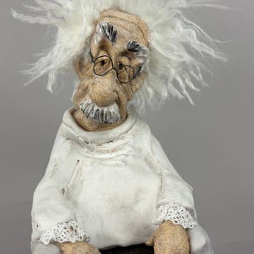 Anna Em - LARGE -Albert Einstein…. hand made