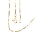 Gouden Figaro schakelketting, Ophalen of Verzenden, Gebruikt, Overige kleuren, Goud