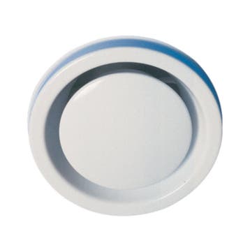 Brandwerend afvoerventiel rond - Ø 125mm - wit, Verzenden, Nieuw