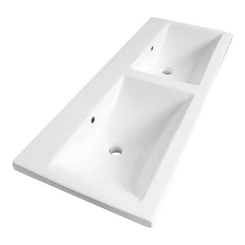 Brauer Halo Wastafel - 120 cm - met 2 Spoelbakken en 0, Ophalen of Verzenden, Nieuw