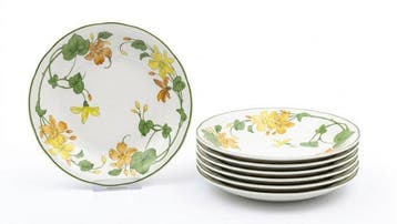 Villeroy & Boch - Bord (6) - Geranium - Vitro-Porzellan -
