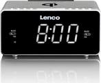 Wekkerradio - Digitale wekker - Alarmklok - Zilver - Lenco -, Verzenden, Zo goed als nieuw