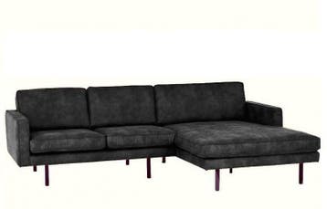 Loungebank Julianadorp - loungebanken - Antraciet, Nieuw, Leer