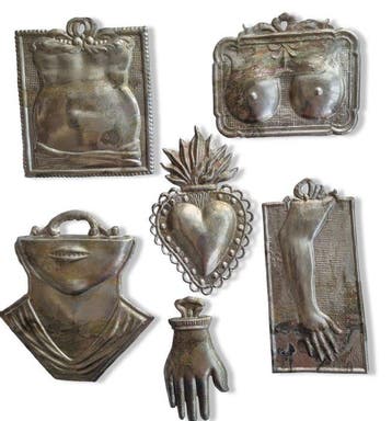 Italiaans design Votiefgeschenk (6) - Metaal, Verzilverd -