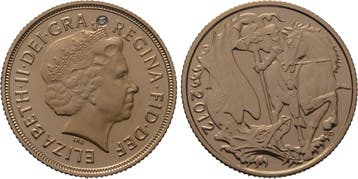 1 Sovereign 2012 Großbritannien Elizabeth Ii Seit 1952, Verzenden
