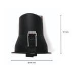 LED INBOUWSPOT MIRACLE 9W DIM ZWART CCT-SWITCH, Huis en Inrichting, Lampen | Spots, Ophalen of Verzenden, Nieuw