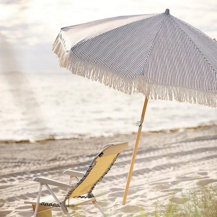 *WOONWINKEL* Brafab Gatsby Grey Stripe Grote Parasol Ibiza S, Tuin en Terras, Tuinsets en Loungesets, Nieuw, Verzenden