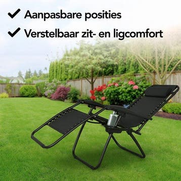 2dekans | Brixy Opvouwbare Tuinstoelen set van 2 -, Ophalen of Verzenden, Zo goed als nieuw