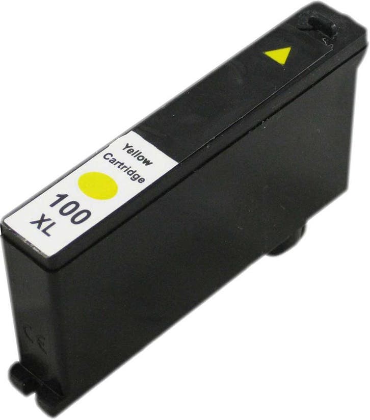 Huis-Merk  LEXMARK 100XL 014N1071E Geel 11,5ml 247Print, Computers en Software, Printerbenodigdheden, Nieuw, Verzenden