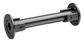 Buiskoppeling Voetplaat Open Set L+R Ø 33,7 mm Zwart Gelakt, Verzenden, Nieuw
