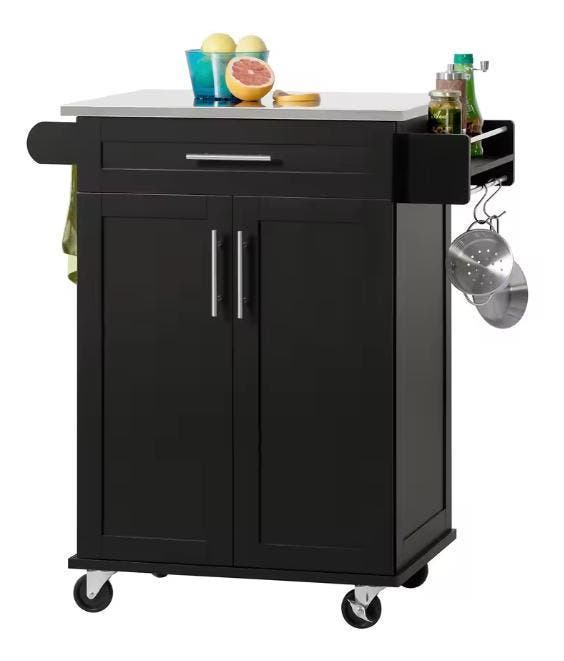 Keukentrolley met Kast, Lade & RVS Blad – 83x46x90 cm, Huis en Inrichting, Keuken | Keukenelementen, Nieuw, Verzenden