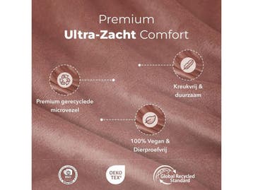 Sjumo Dekbedovertrek - Silky Smooth - 100% Gerecycled, Huis en Inrichting, Slaapkamer | Beddengoed, Verzenden, Nieuw
