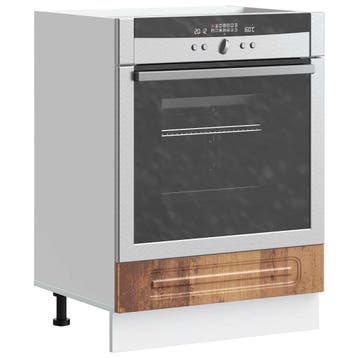 vidaXL Ovenkast Kalmar bewerkt hout oud houtkleurig, Huis en Inrichting, Verzenden, Nieuw, Bruin