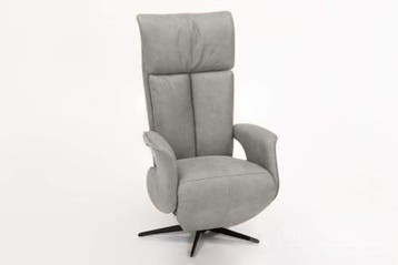 Relaxfauteuil Uitgeest - relaxfauteuils - Zilver, Nieuw, Stof