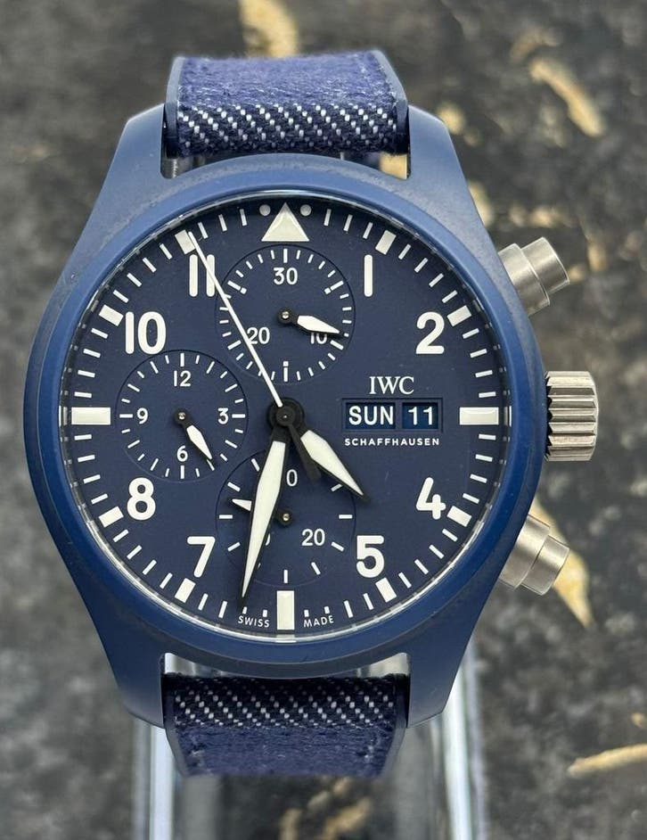 IWC Pilots Watch Chronograph Top Gun Oceana 42mm, Sieraden, Tassen en Uiterlijk, Horloges | Heren, Polshorloge, Nieuw, Overige merken