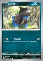 Deino 138/193 reverse holo Paldea evolved, Ophalen of Verzenden, Nieuw, Losse kaart, Foil
