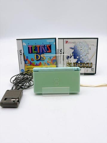 Nintendo - #2138/Nintendo DS Lite Mint Green – 2 Boxed Games, Nieuw