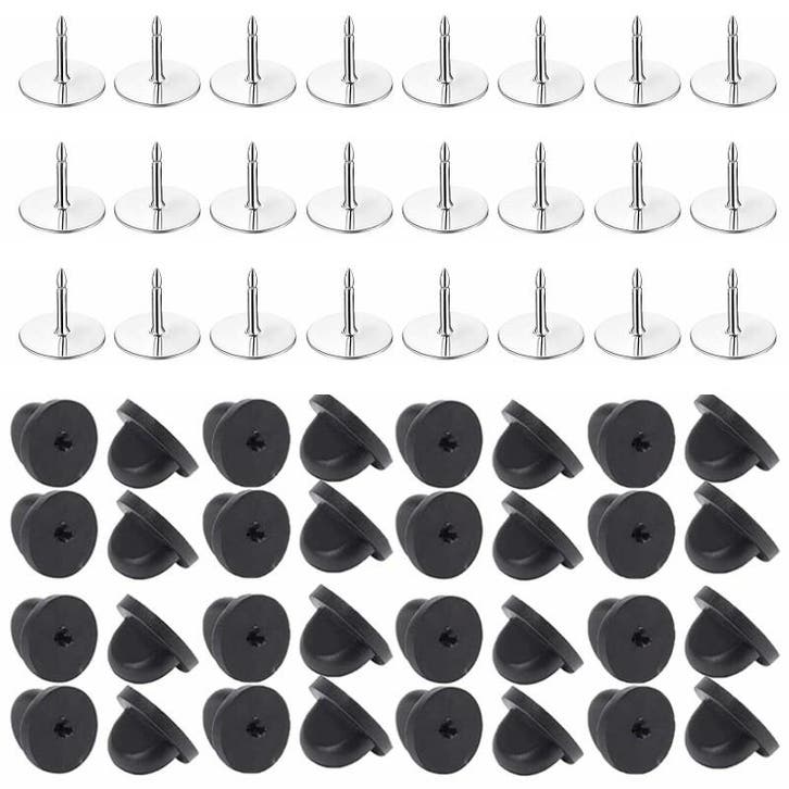 Fako Bijoux - 100 Steek Pinnen Met Rubberen Pin Backs -, Hobby en Vrije tijd, Kralen en Sieraden maken, Verzenden