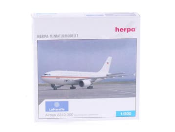 Schaal 1:500 Herpa 501187 Luftwaffe Airbus Bundesrepublik..., Ophalen of Verzenden, Gebruikt