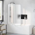 vidaXL Badscherm 3 panelen vouwbaar 141 x 132 cm, Verzenden, Nieuw