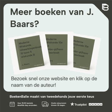 Moderne Wiskunde uitwerkingenboek 10 havo Wiskunde A, Verzenden, Gelezen, J. Baars