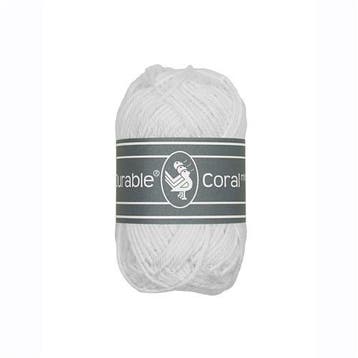 Durable Coral Mini 310 White - Haakgaren / Breigaren, Ophalen of Verzenden, Nieuw, Breien of Haken, Wol of Garen
