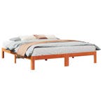 vidaXL Bedframe zonder matras massief grenenhout wasbruin, Huis en Inrichting, Slaapkamer | Bedden, Bruin, Verzenden, 200 cm, 160 cm