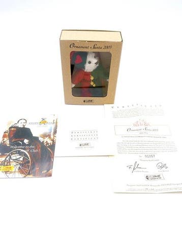 Steiff - Pluche speelgoed Steiff Ornament Santa 2003 Teddy