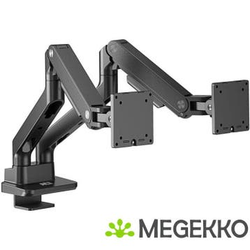 ACT Monitorarm max 35  office premium, gasveer, 2 monitoren, Computers en Software, Verzenden, Nieuw, ACT