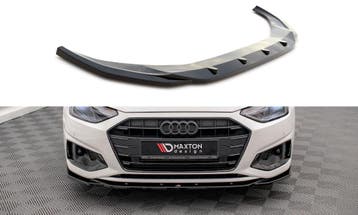 Voorspoiler V.2 Audi A4 B9 FL Maxton Glans Zwart, Ophalen of Verzenden, Nieuw