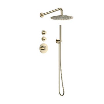 Sani Royal Pro Inbouw Regendouche Goud Geborsteld Messing, Doe-het-zelf en Verbouw, Nieuw