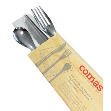 Comas lichtgewicht bestekset RVS (doos van 50), Verzenden, Nieuw