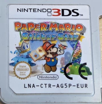 Paper Mario Sticker Star losse cartridge (Nintendo 3DS, Ophalen of Verzenden, Zo goed als nieuw