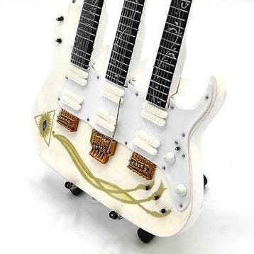 Miniatuur replica Ibanez JEM Triple Neck gitaar - Steve Vai, Verzamelen, Ophalen of Verzenden, Nieuw, Pop, Beeldje of Miniatuur