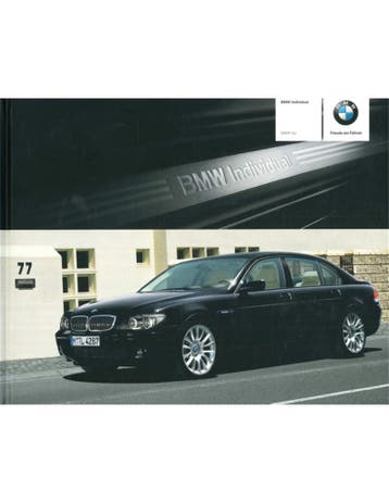 2006 BMW 7 SERIE INDIVIDUAL HARDCOVER BROCHURE DUITS, Boeken, Nieuw, BMW, Author