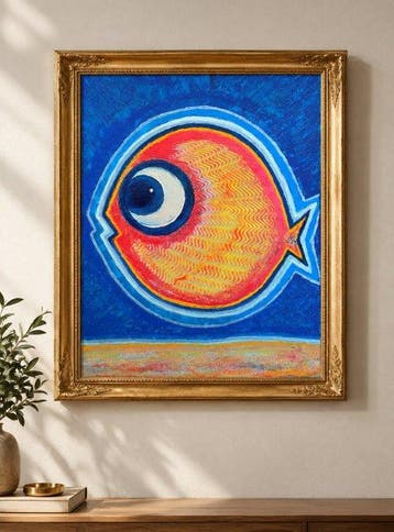 Denis Kuvayev (1971) - Goldfish on golden bottom - No