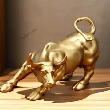 Bronzen Stierenbeeld voor Bureau –Decoratieve Sculptuur voor, Verzenden, Nieuw in verpakking