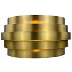 Moderne wandlamp | Messing | Rond | 20cm | G9 fitting, Huis en Inrichting, Ophalen of Verzenden, Nieuw, Metaal, Modern