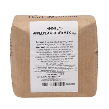 Molen de Hoop Annies Appelplaatkoek-mix 1kg, Verzenden, Nieuw