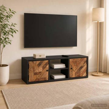 vidaXL TV-kast met plank met opslag met de deur 105 x 30 x, Huis en Inrichting, Woonaccessoires | Cd- en Dvd-rekken, Verzenden