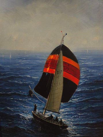 Escuela Impresionista Europea (XX) - Velero en la Mar