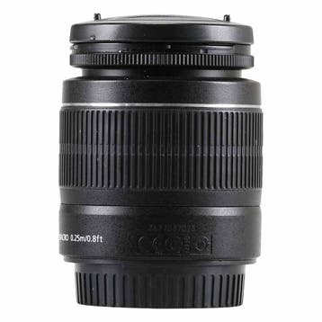 Canon EF-S 18-55mm f/3.5-5.6 III met garantie, Gebruikt, Canon, Ophalen of Verzenden, Standaardlens