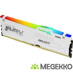 Kingston DDR5 FURY Beast RGB 1x16GB White 6000, Verzenden, Nieuw