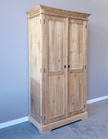 Teak computerkast met werkplek en vier laden, Ophalen of Verzenden, Nieuw