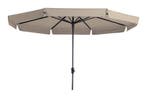 Madison stokparasol Syros luxe ecru 350 cm., Tuin en Terras, Verzenden, Nieuw, Stokparasol