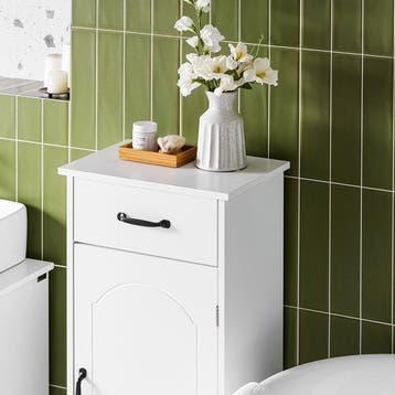 2dekans | SoBuy Badkamermeubel, kleine opbergkast met lade,, Huis en Inrichting, Ophalen of Verzenden, Zo goed als nieuw