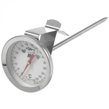 Vlees thermometer RVS met bevestigingsclip 0/+300 graden, Verzenden, Nieuw in verpakking