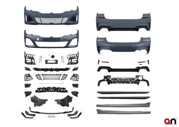 Performance Look 340i Look + Diffuser BMW 3 Serie G20 B2192, Nieuw, Voor, BMW, Bumper